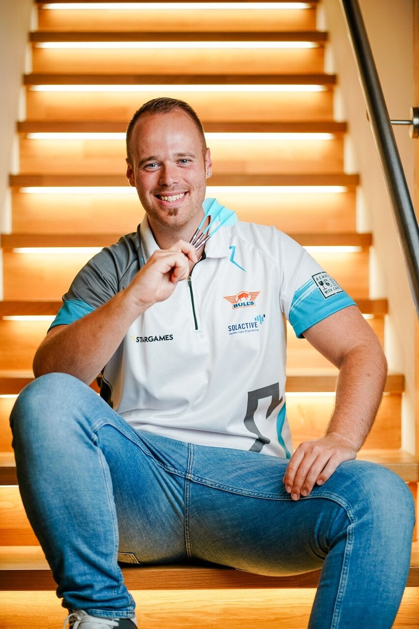 Max Hopp, Dart Profi bei der Weezer Darts Party 2025